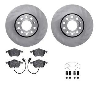 R1 Concepts WFWH1-73035 E- Line Series Brake Rotor W/ Ceramic Brake Pads & Hdw